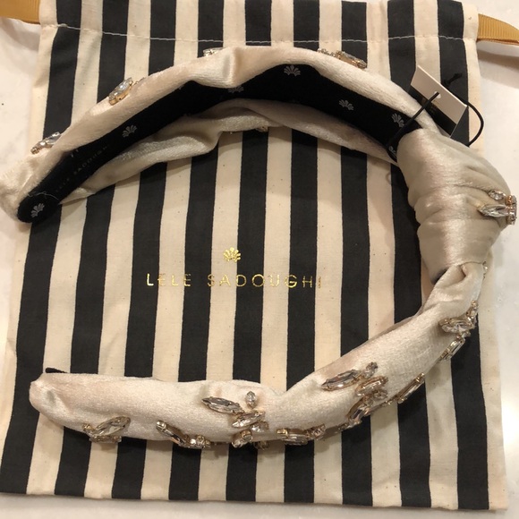 LeLe Sadoughi butterfly jeweled headband - Picture 2 of 4